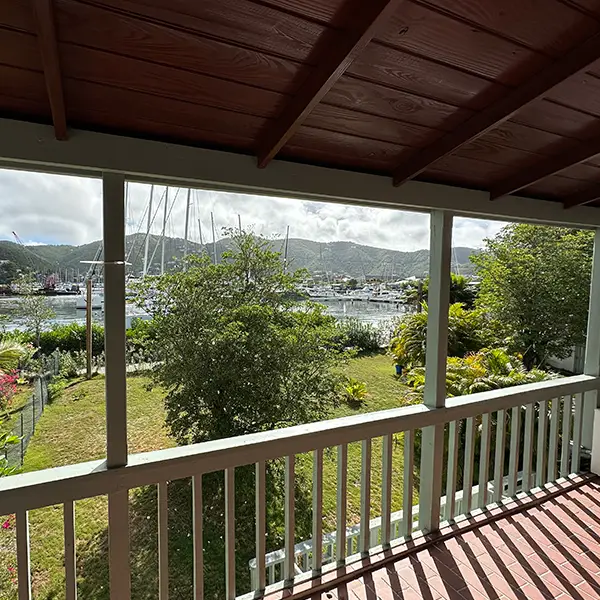 View from room balcony at Village Cay Marina