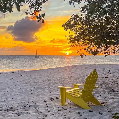 Beach Chair overlooking All-Inclusive Caribbean Sailing Charter