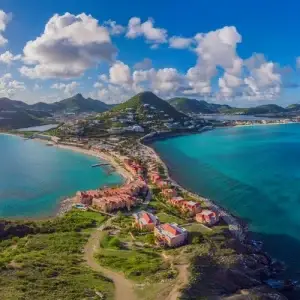 Beautiful Shot of the Renaissance Islands in Saint Martin