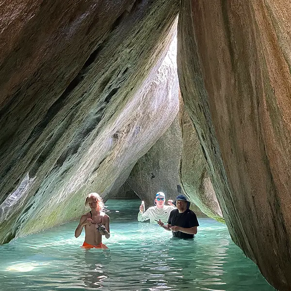 Beautiful Sunlit Pools in the Baths