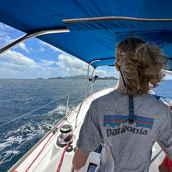 "Captain" Jack Sails Towards Virgin Gorda